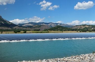 La première centrale solaire flottante d’EDF sur un lac de barrage